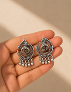Lightweight Oxidized Jhumki Earrings for Daily Wear