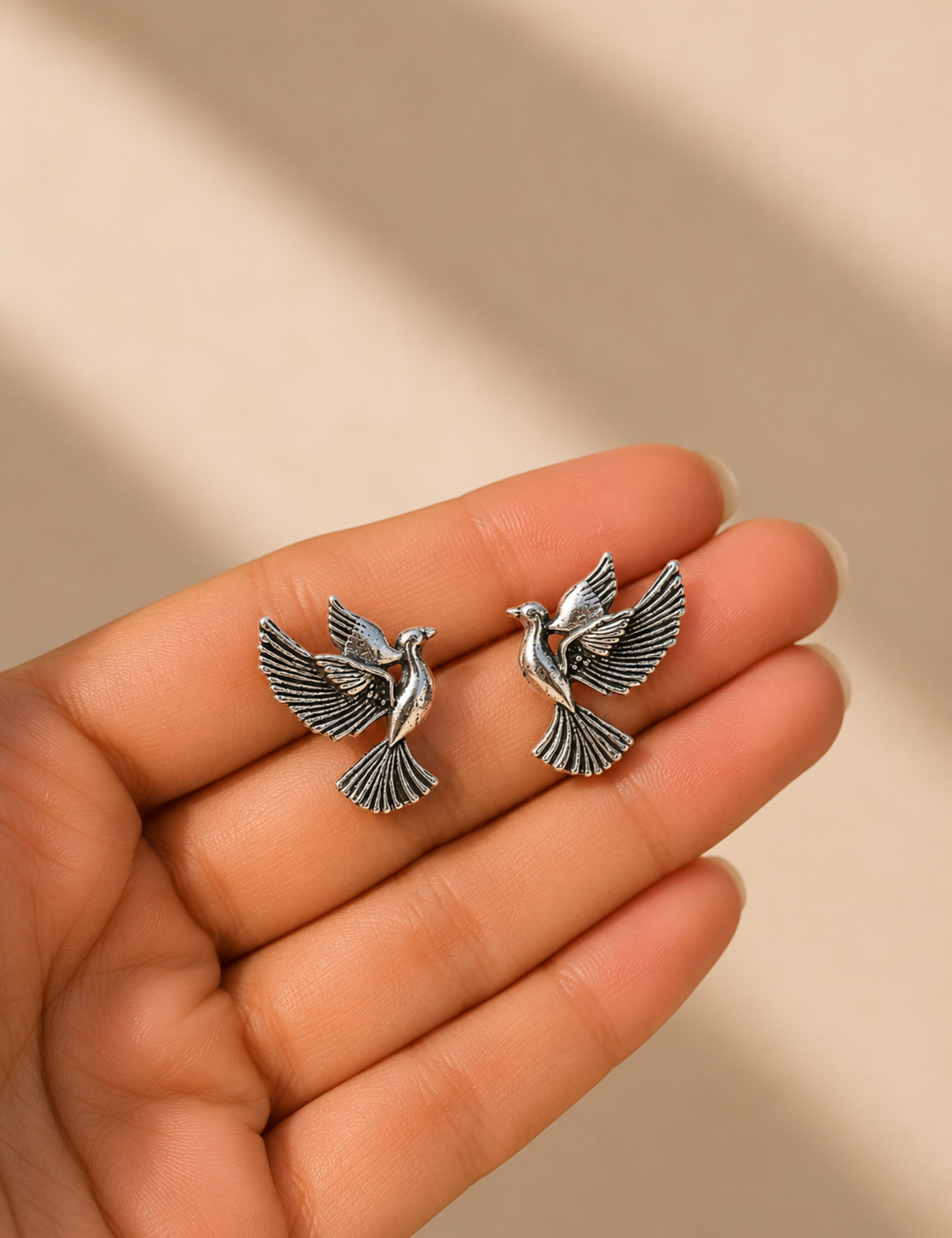 Trendy Bird Shape Earrings for College Girls