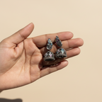 Designer Oxidized Silver Party Wear Jhumka Earrings